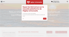 Desktop Screenshot of egliseuniverselle.be